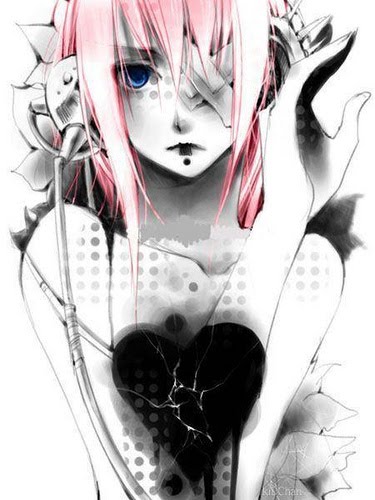 emo anime girl. I can#39;t think well today!