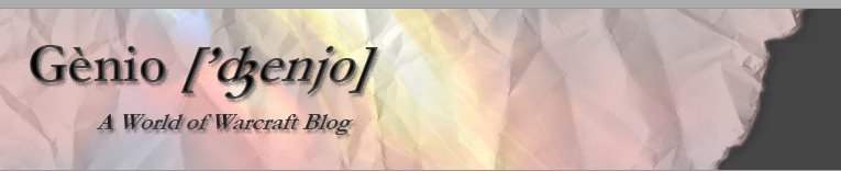 Genio - A World of Warcraft Blog
