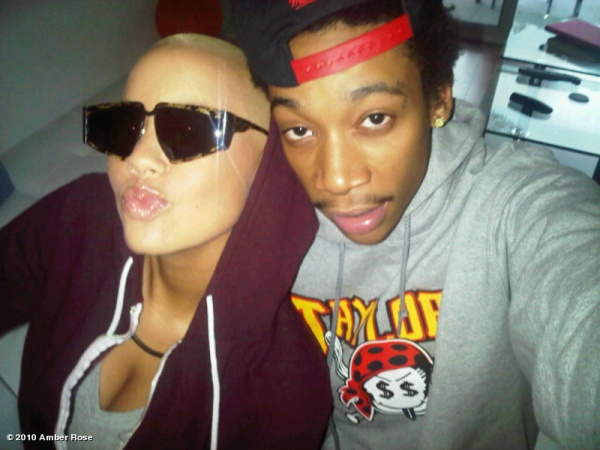 wiz and amber rose together. wiz khalifa and amber rose