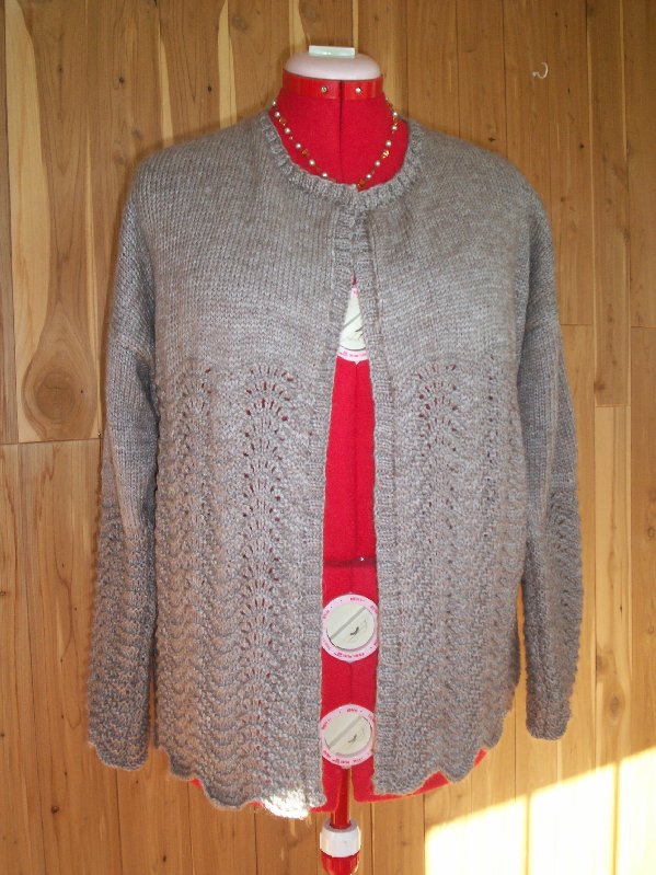 The Musk Ox Qiviut blog Arctic musk ox Blend cardigan Pattern.