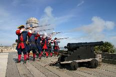 This Saturday in St. Augustine 3 231 musket firing St. Francis Inn St. Augustine Bed and Breakfast