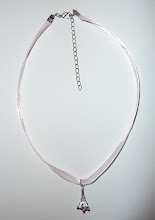 sHeeR PiNk "PaRiS" cHaRM RiBBoN NecKLaCe