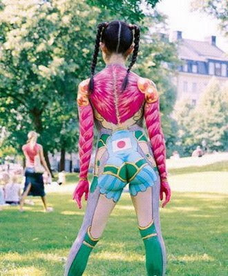 sexy japanese body painting