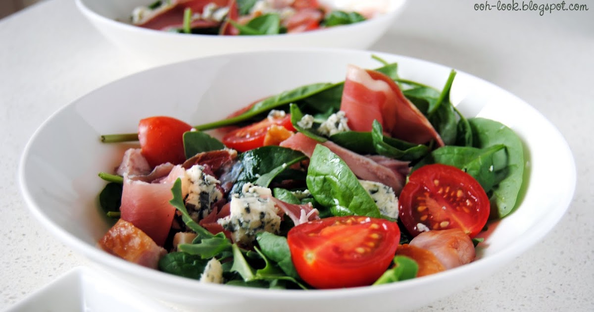 Ooh, Look... An intelligent salad of prosciutto and blue cheese