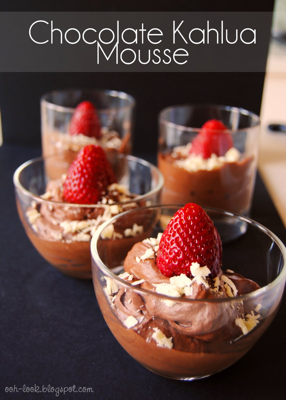Ooh, Look... Boozy Chocolate Kahlua Mousse
