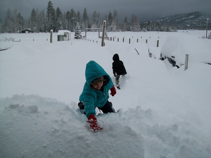 Jenna is trying to get to the front deck