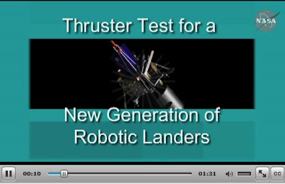 Suburban spaceman: NASA Thruster Test Aids Future Robotic Lander's