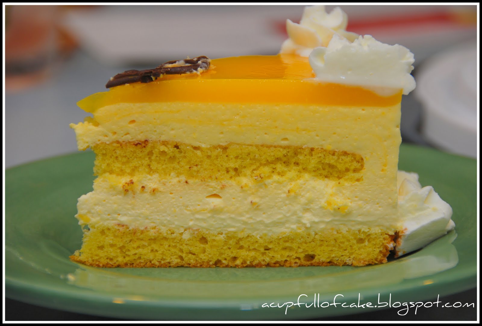 A Cup Full of Cake: Mango Mousse Anniversary Cake