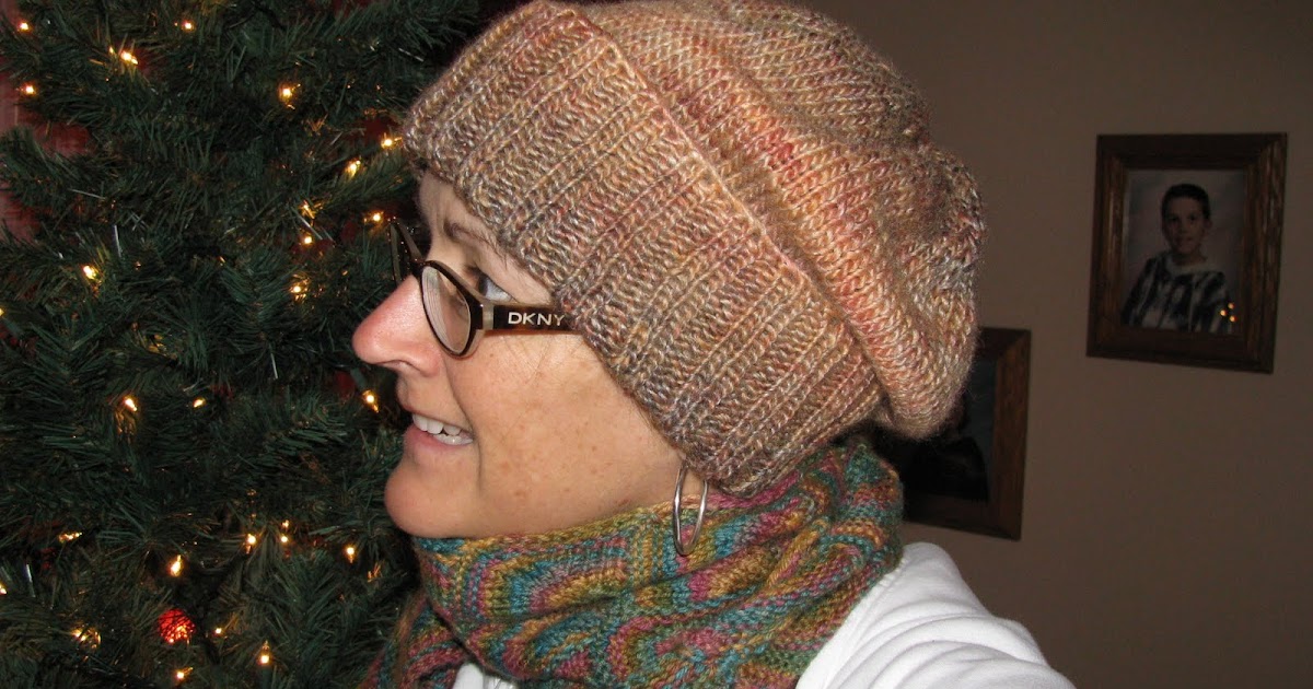 Chris Knits in Niagara No HatHair Hat!