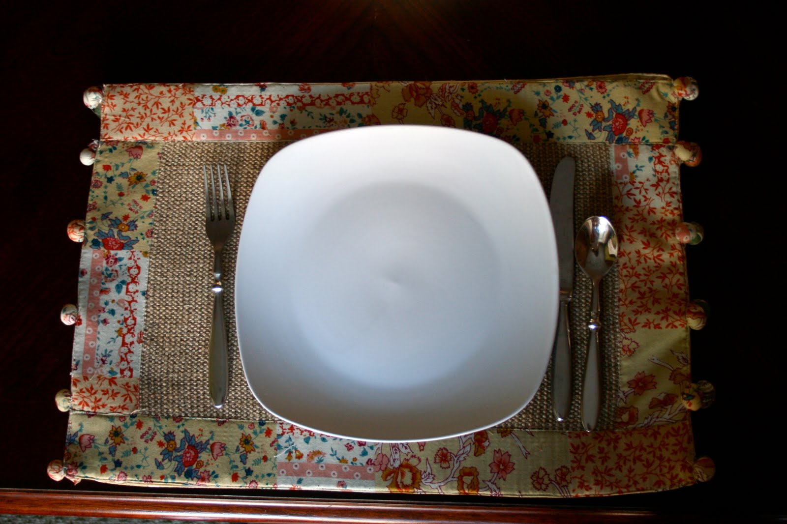 Pillows out of Placemats