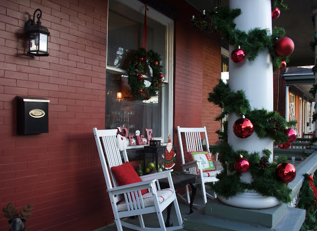 christmas front porch