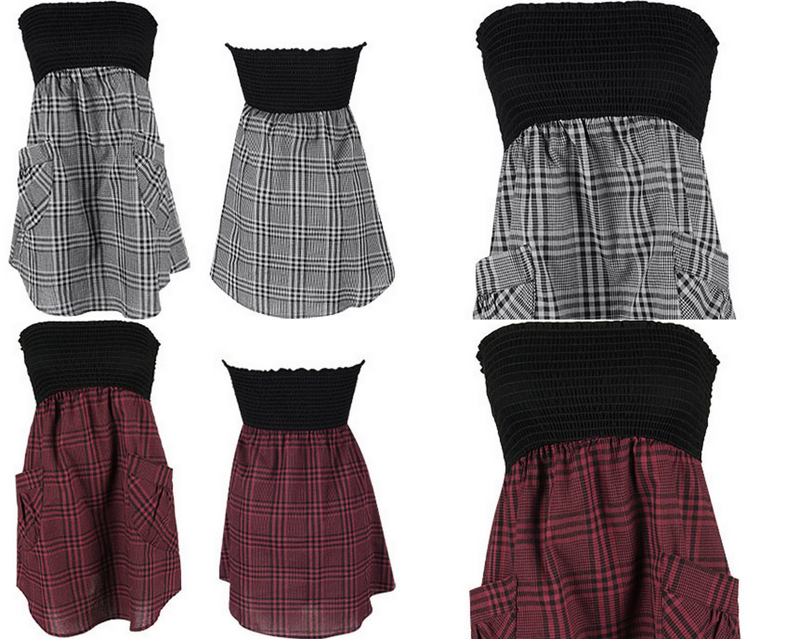 [smocked+strapless+plaid+dress.jpg]