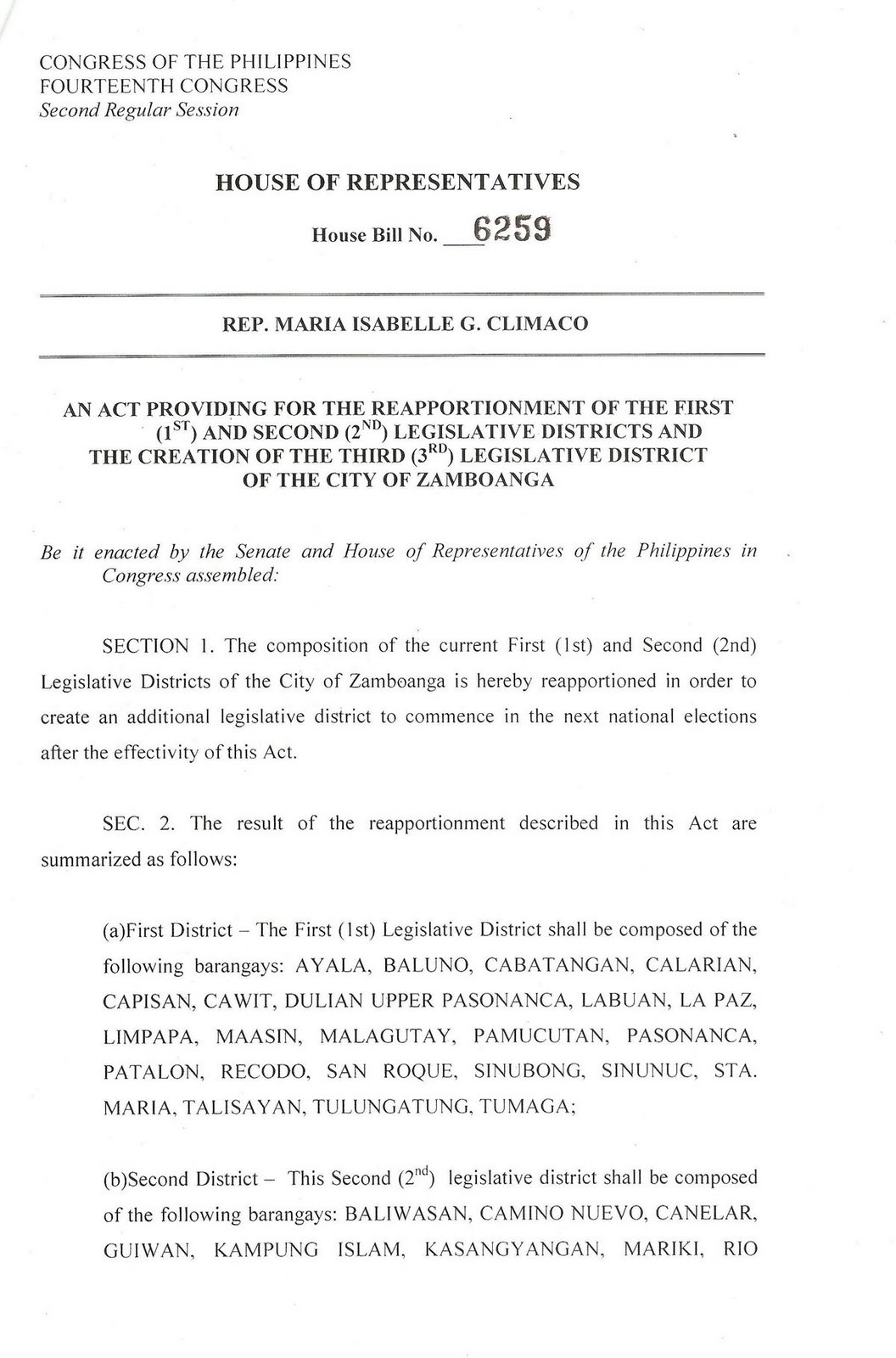 [climaco_3rdDistrict_HB6259_page1+copy.jpg]