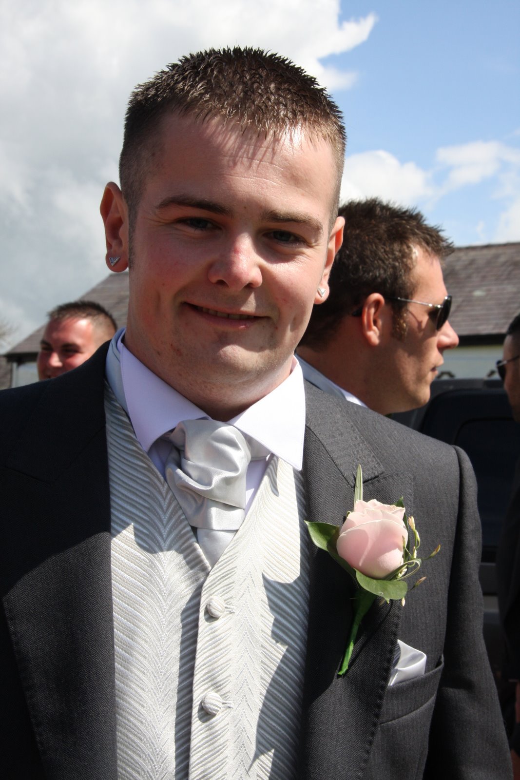 Flower Design Buttonhole & Corsage Blog Palest Pink Rose Boutonniere