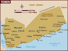 Map of Yemen.