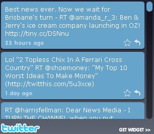 Twitter List Widget