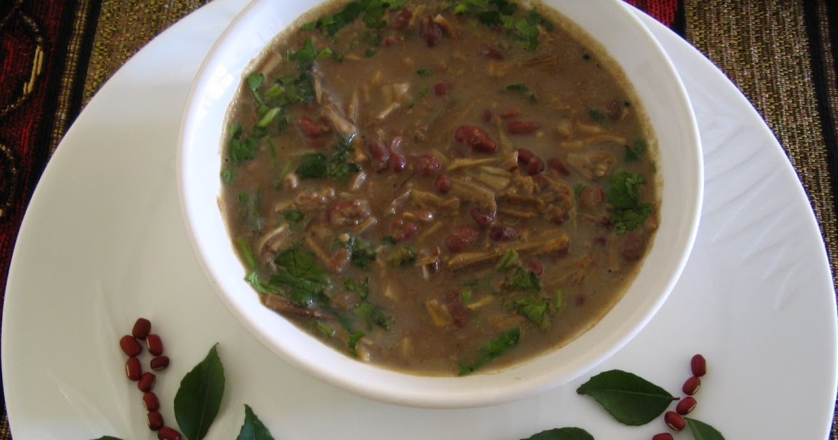 Dishesfrommykitchen BANANA FLOWER WITH AZUKI BEANS PULUSU(VAZHAPOO