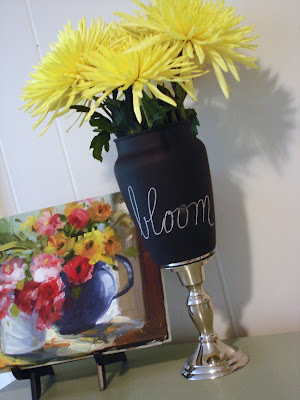How To Make A Chalkboard Vase All Crafty Things