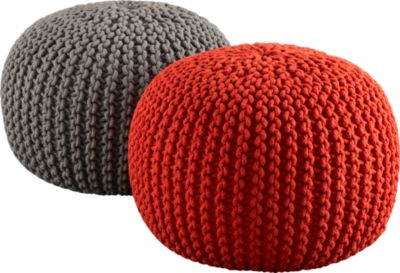 Knit Pouf