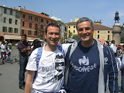 Lucio e Vic in piazza a Padova