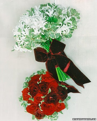a festive bridal bouquet