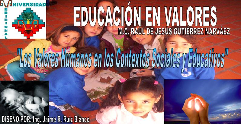 EDUCACIÓN EN VALORES