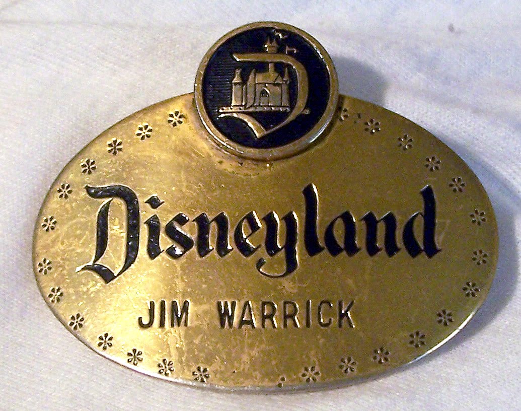 Disney Nametags and More Badges from the earliest days of Disneyland
