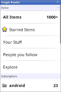 Google Reader Android