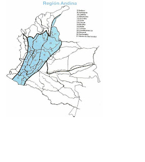 Mapa Region Andina