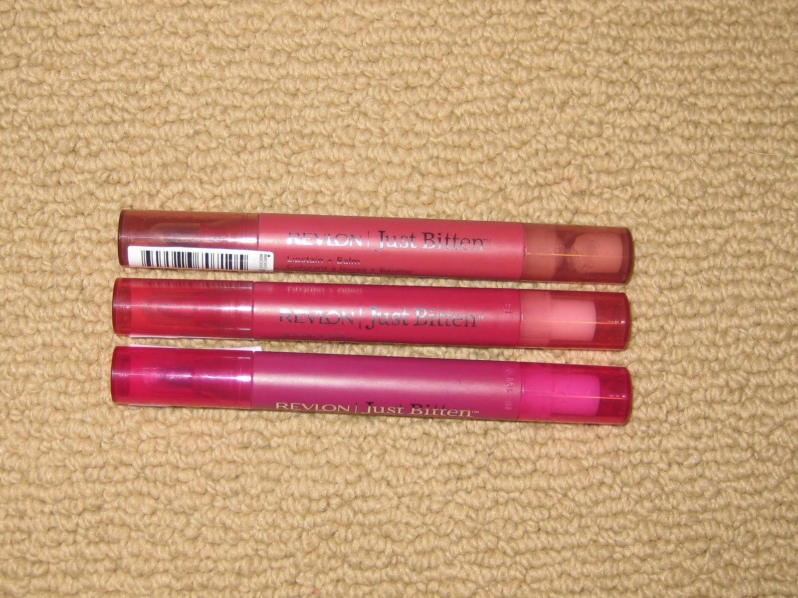 Perfectly Imperfect Beauty Review Revlon "Just Bitten" Lip Stains