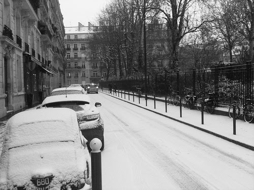 paris sous la neige