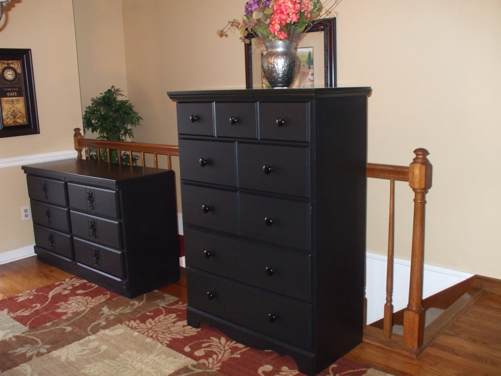 old wood, new paint BLACK FURNITURE