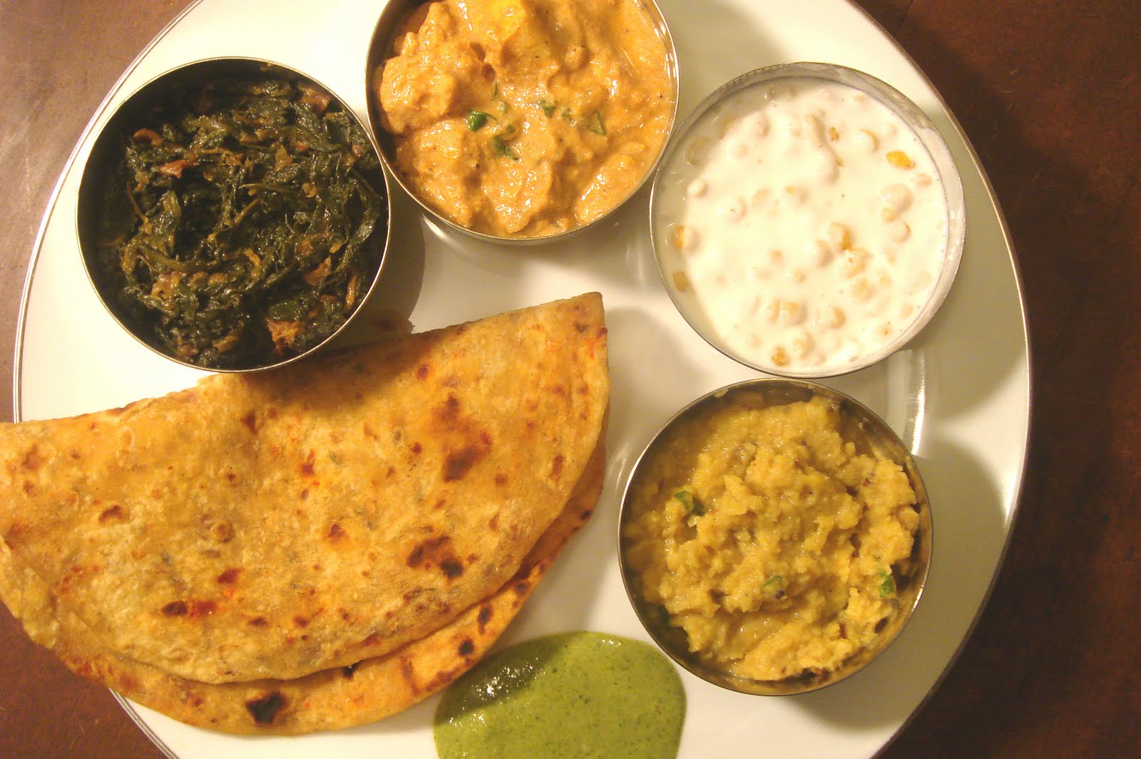 Traditional North Indian Meal