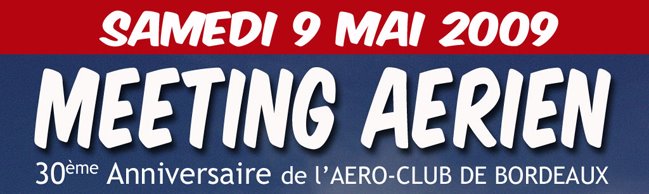 meeting des 30 ans de l'Aéro Club de Bordeaux