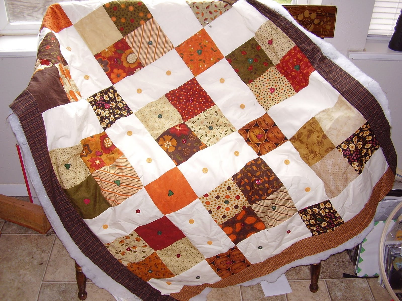 Alderwood Quilts Nancy's first HandPieced Quilt