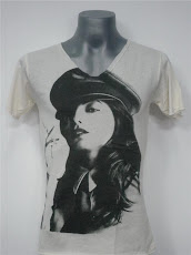 KATE MOSS UK MOD RETRO ROCK V-NECK T-SHIRT SIZE SMALL PRICE RM39.90