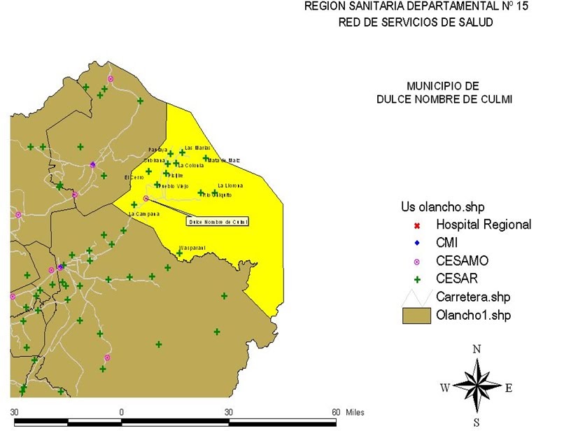 Region sanitaria departamental Olancho. MUNICIPIO DE DULCE NOMBRE DE CULMI