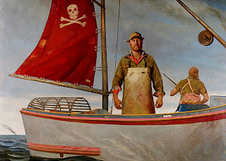 bo bartlett lobster wars paintings inches american marine oil supplier bb inspire