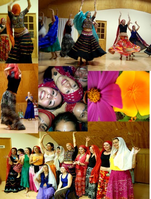 presentacion de fin de año 2007 de danza kalbelia  y fusion alumnas de Raga Kaur