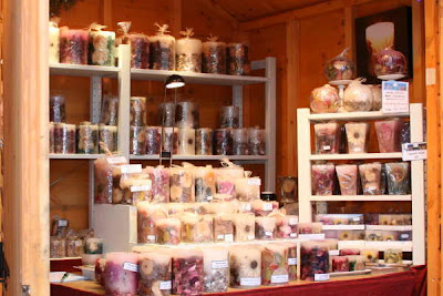 stall selling candles