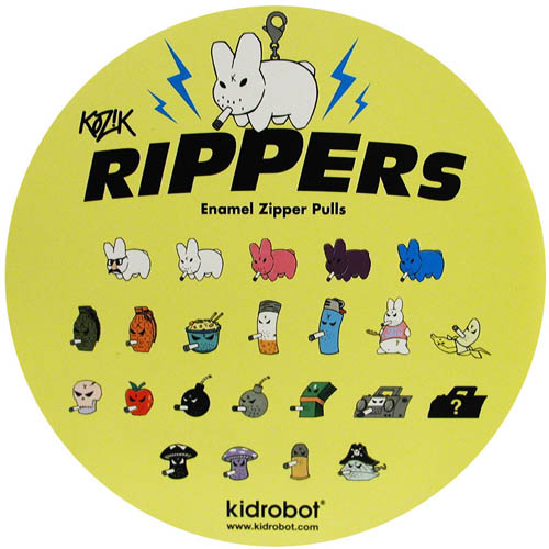 Rippers Zipper Pulls By Frank Kozik
