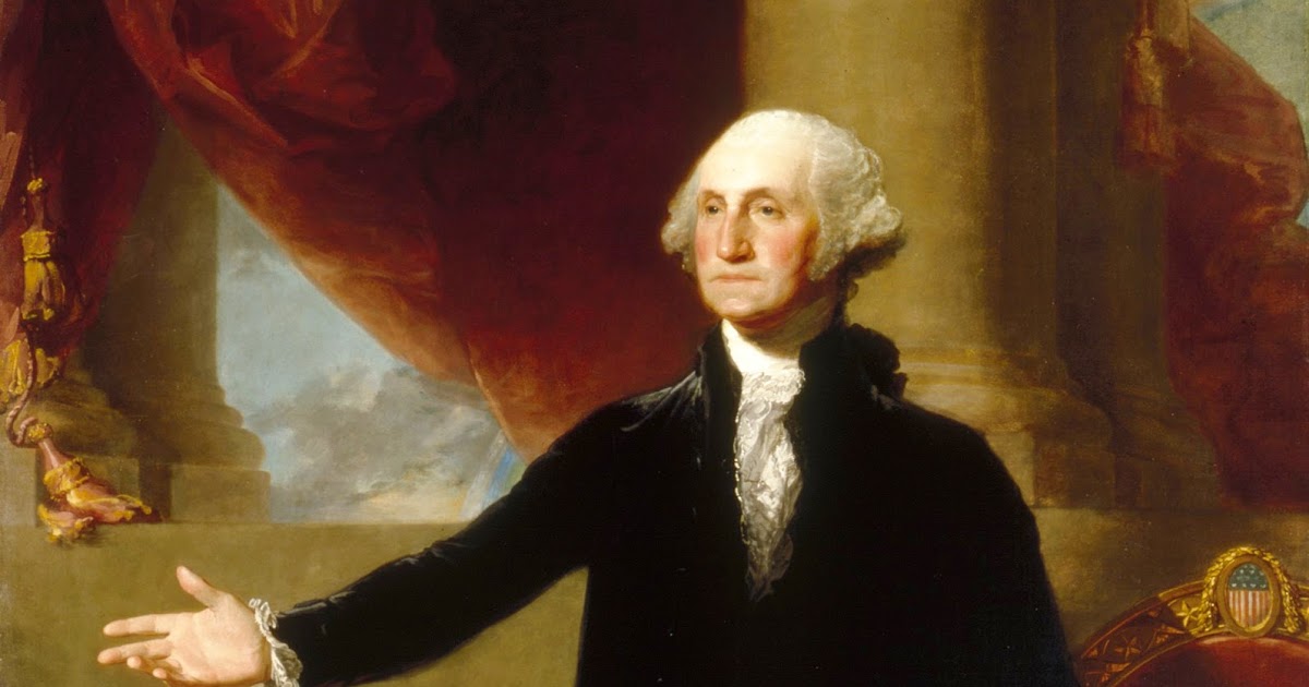 Vintage Ephemera Portrait, Washington standing, 1796