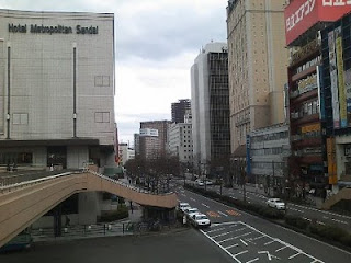 仙台駅前のホテル群