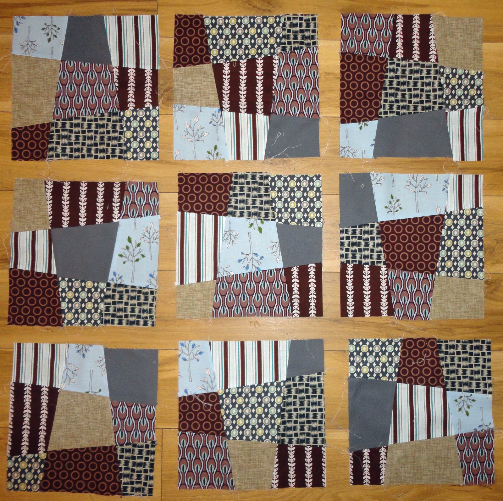 Chic Quilt Geek Crazy Nine Patch Blocks