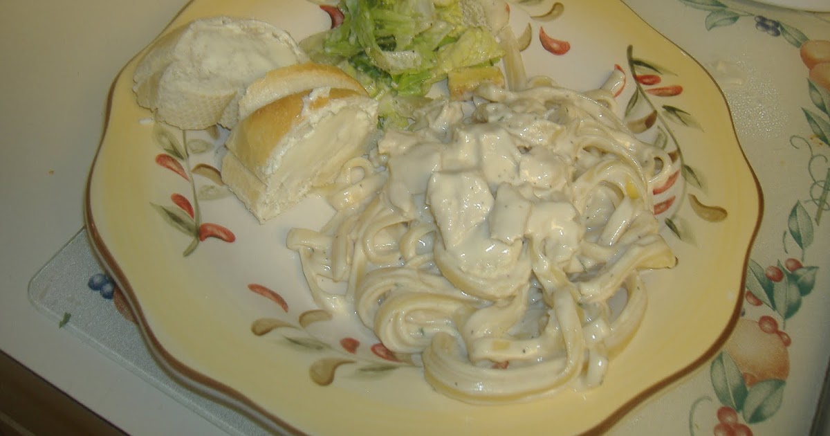 Something New is Cooking Microwave Chicken Fettuccini Alfredo