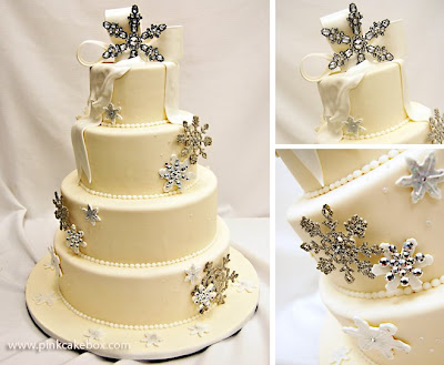 Winter Wonderland Wedding Pictures on Bridal Buzz  Winter Wonderland Wedding Cake