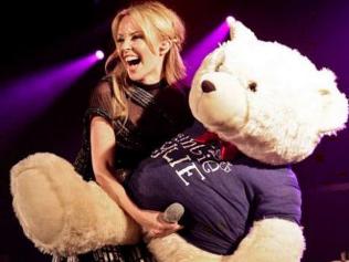 teddy bear with microphone