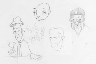 Initial gangster sketches