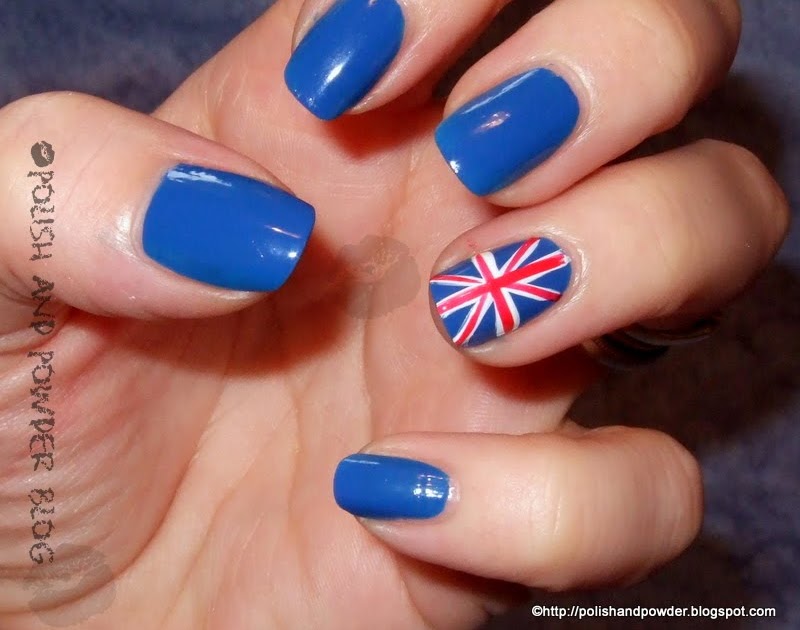 Polish and Powder Union Jack Nail Art