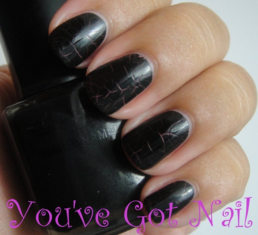 BYS - Cracked Nail Polish in Pink & Black